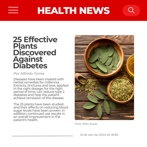 NEWs 25 Effective Plants Discovered Against Diabetes